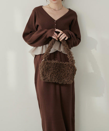 【natural couture】毛絨迷你包