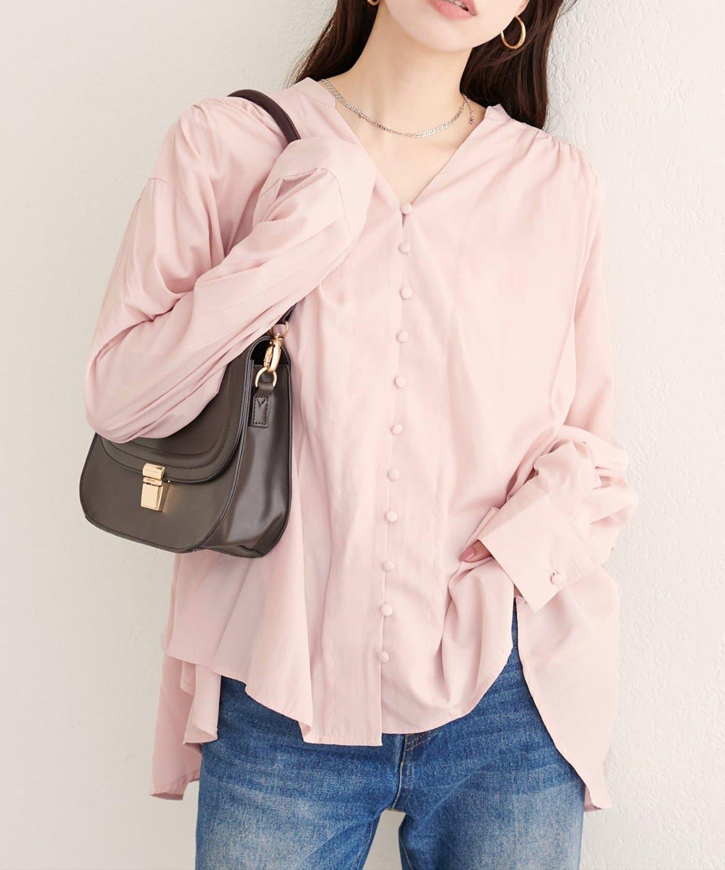 【EVERY.VERY niceclaup】紐扣開襟寬鬆襯衫