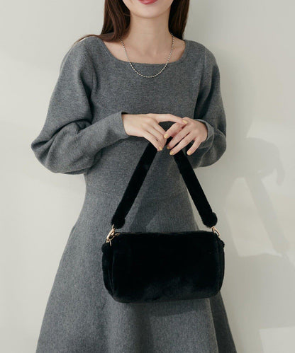 【natural couture】毛絨迷你包