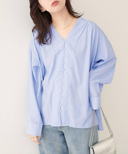 【EVERY.VERY niceclaup】紐扣開襟寬鬆襯衫