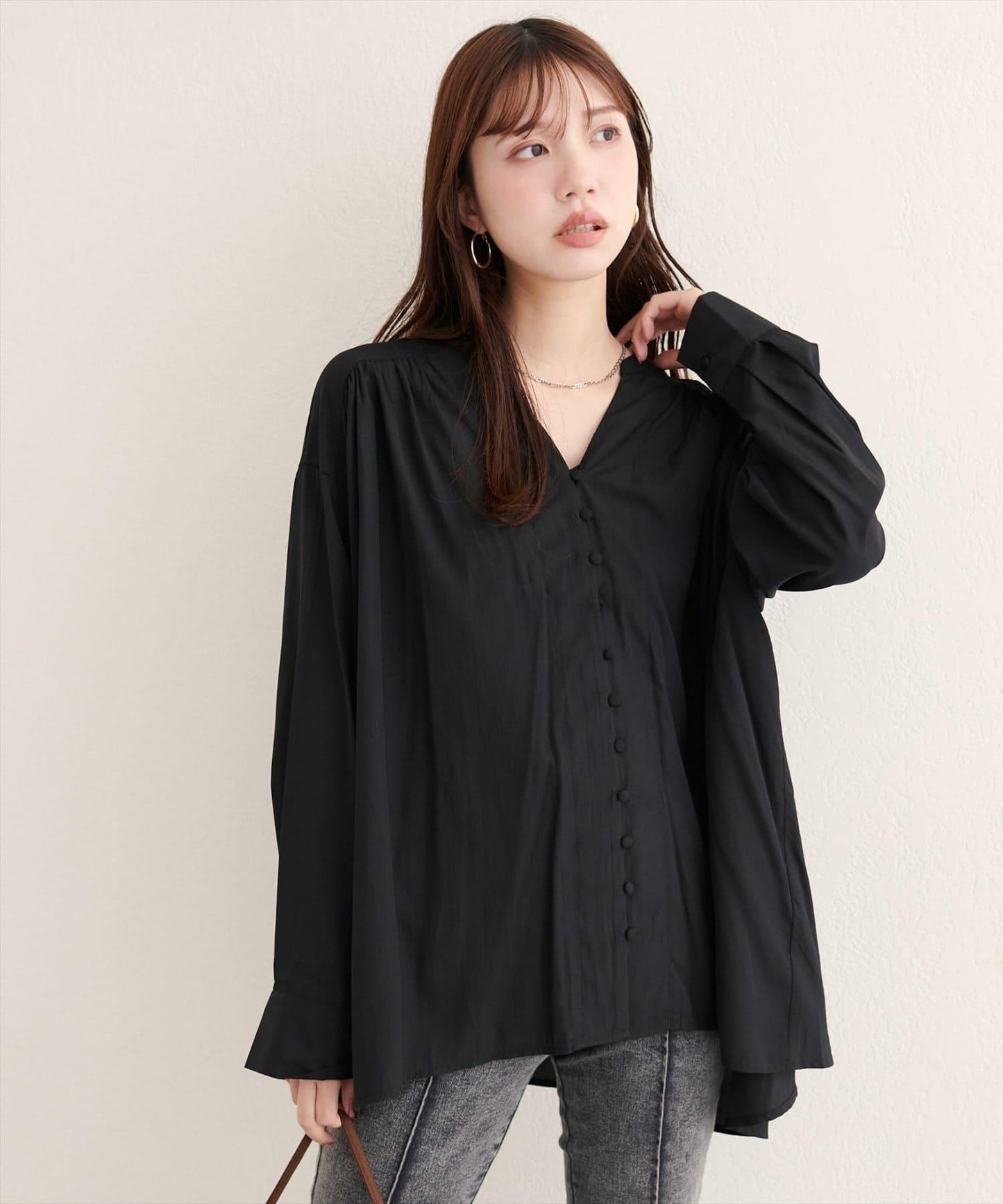 【EVERY.VERY niceclaup】紐扣開襟寬鬆襯衫
