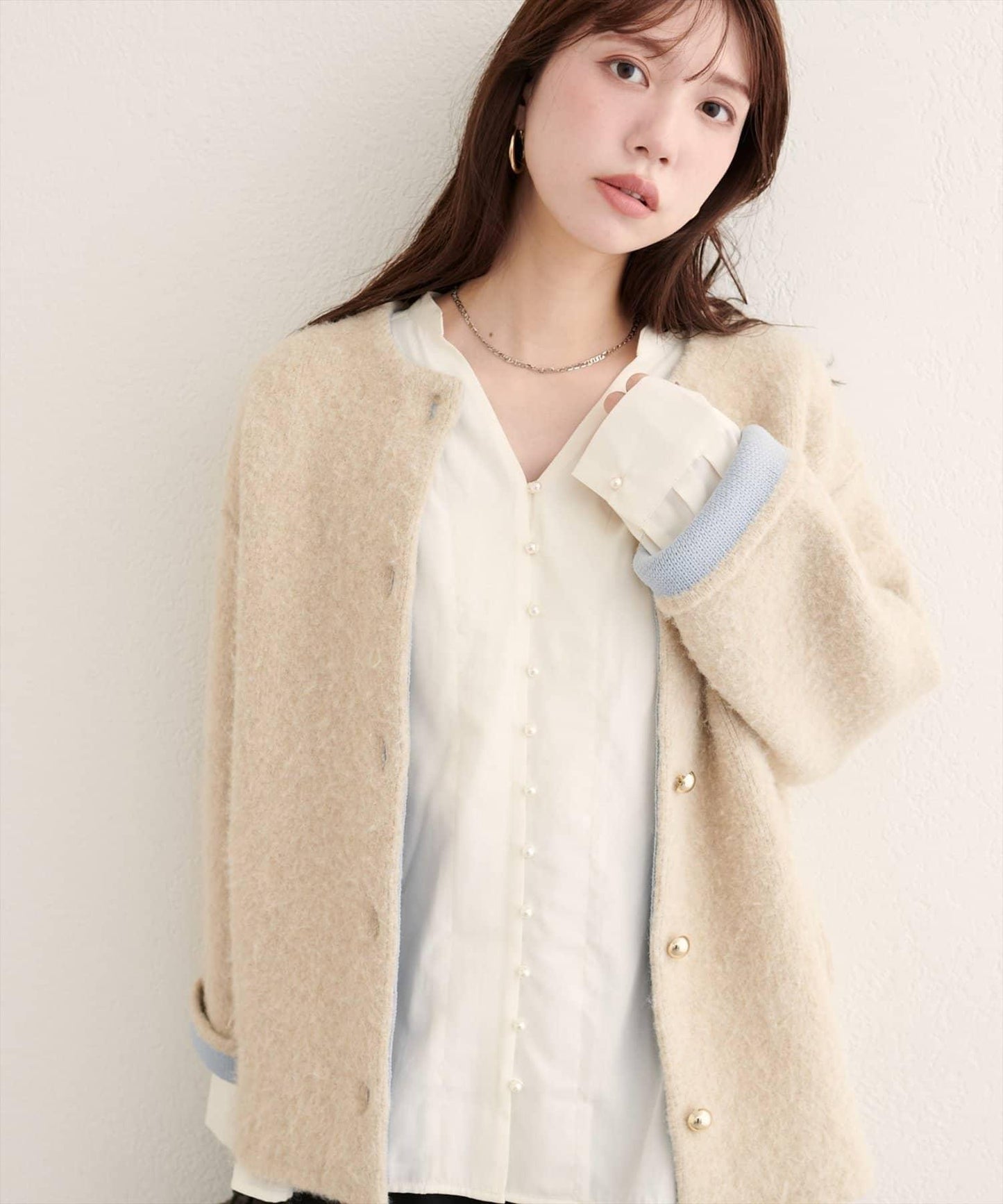 【EVERY.VERY niceclaup】紐扣開襟寬鬆襯衫