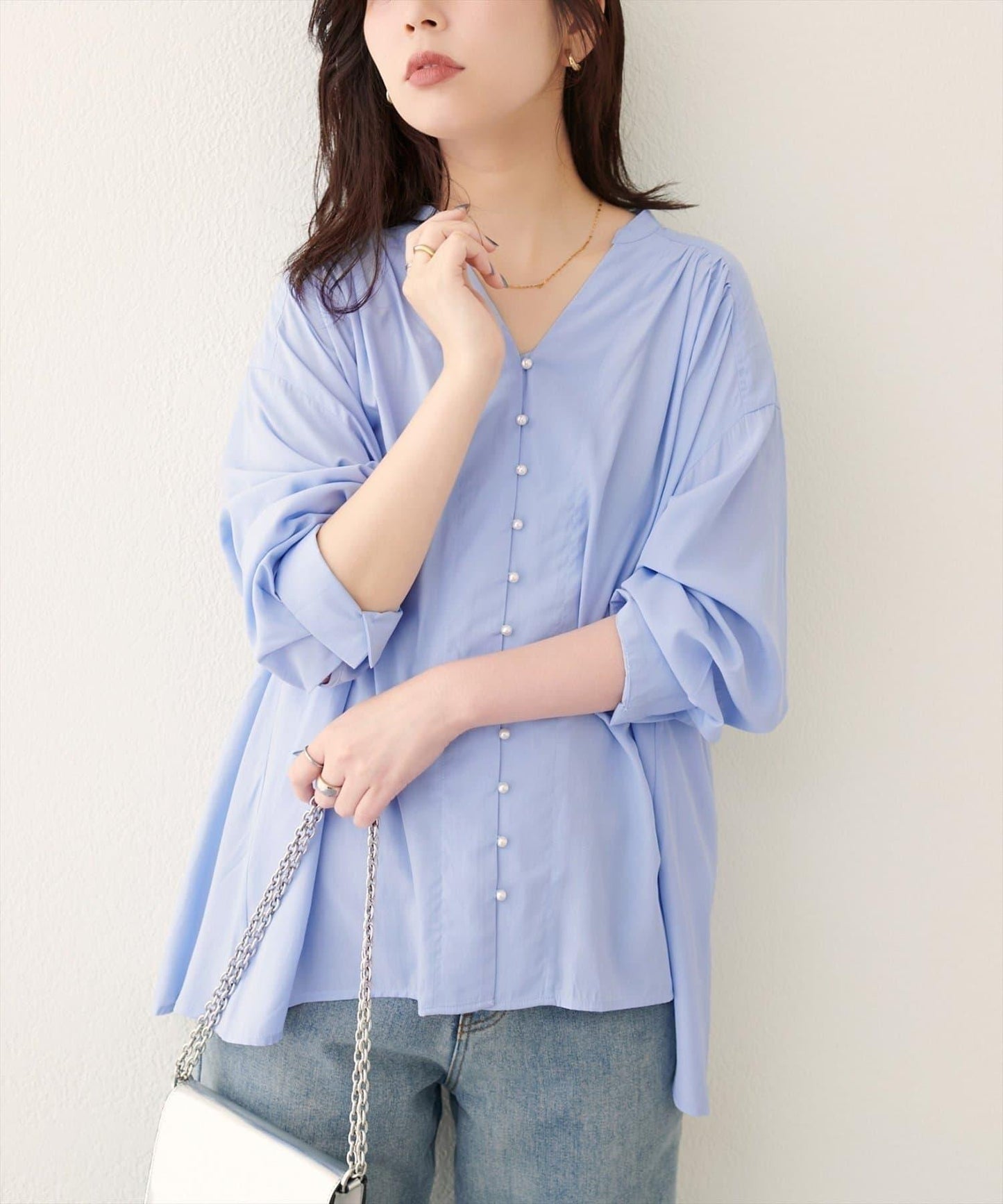 【EVERY.VERY niceclaup】紐扣開襟寬鬆襯衫