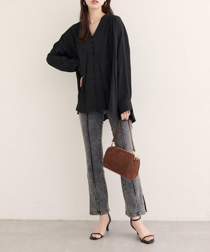 【EVERY.VERY niceclaup】紐扣開襟寬鬆襯衫