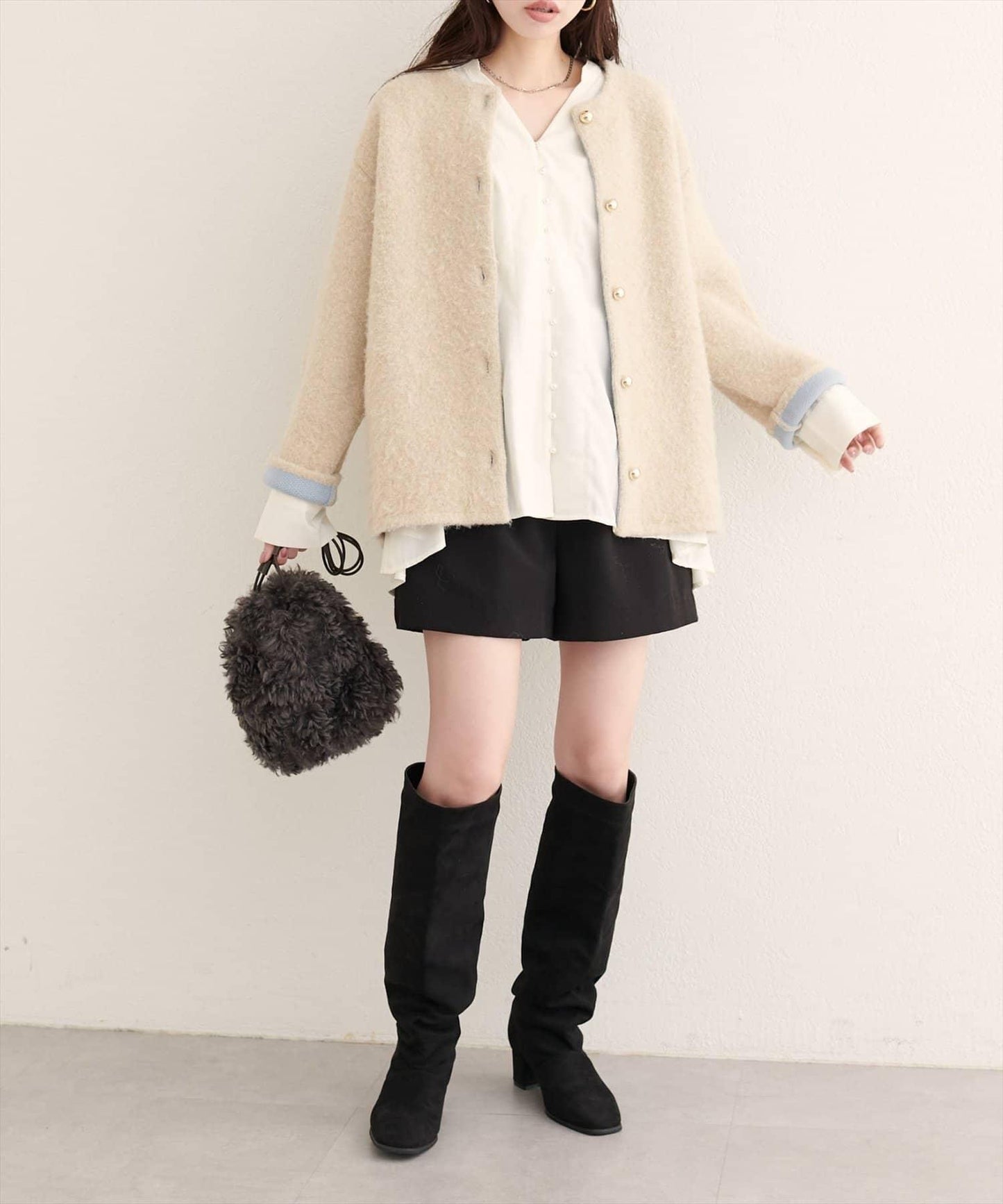 【EVERY.VERY niceclaup】紐扣開襟寬鬆襯衫