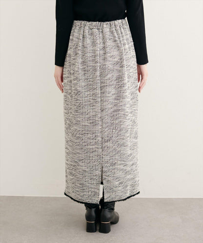 【natural couture】彈力粗花呢修身半身裙