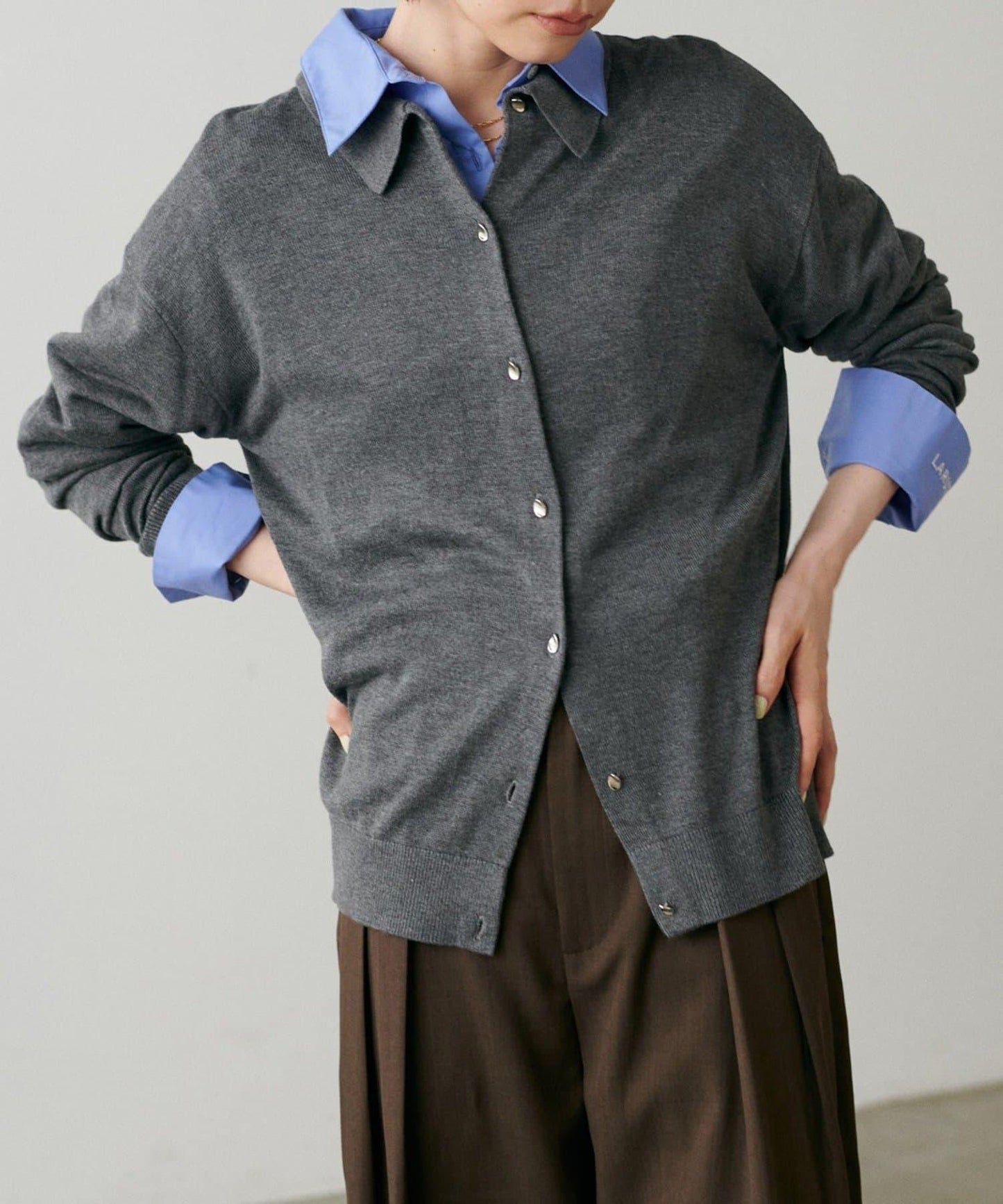 【LARUTA】垂墜感針織POLO衫