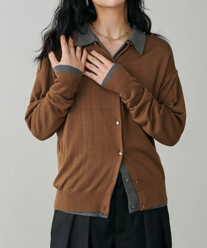 【LARUTA】垂墜感針織POLO衫