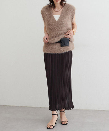 【LARUTA】百褶修身半身裙