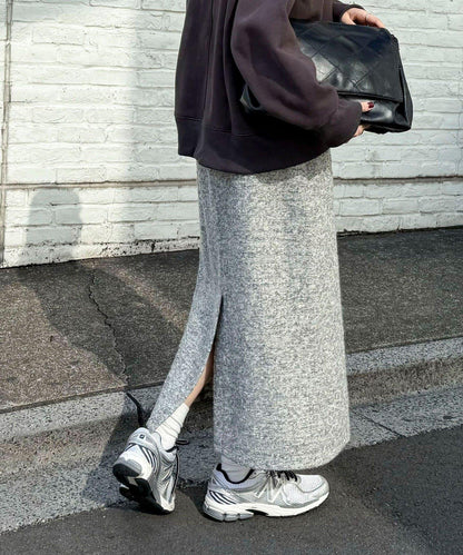 亮片粗花呢半身裙