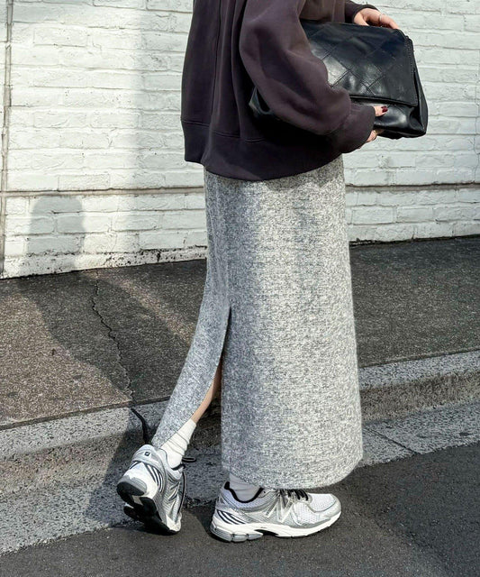 亮片粗花呢半身裙