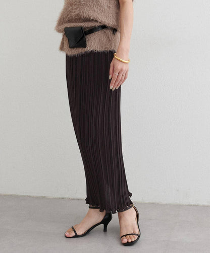 【LARUTA】百褶修身半身裙