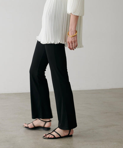 【LARUTA】美麗剪裁羅紋長褲