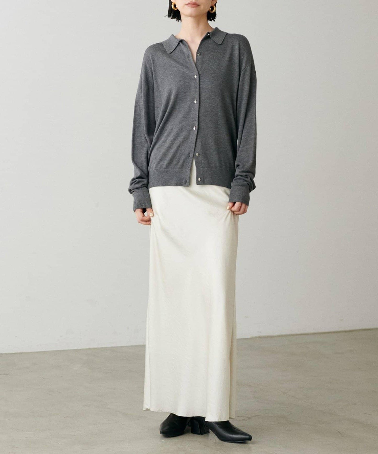 【LARUTA】垂墜感針織POLO衫