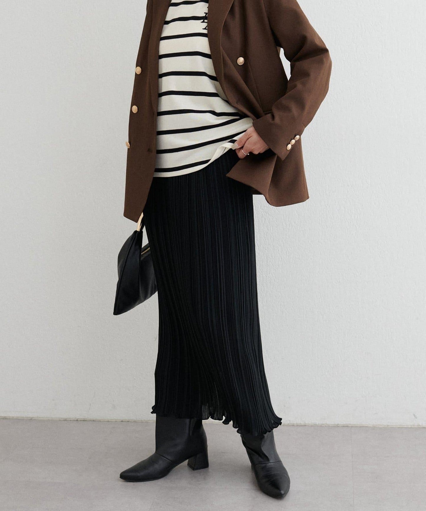 【LARUTA】百褶修身半身裙