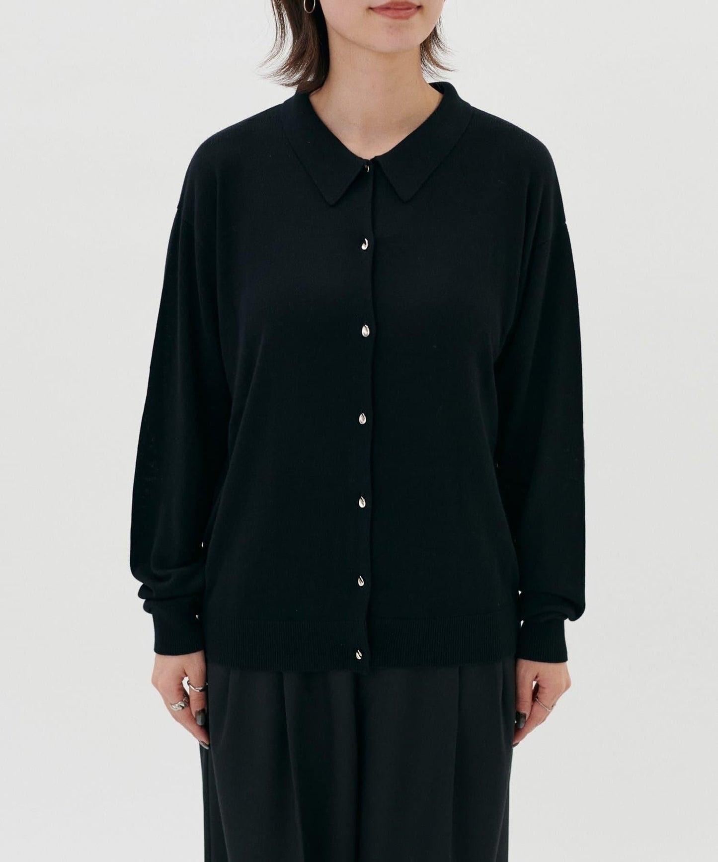 【LARUTA】垂墜感針織POLO衫