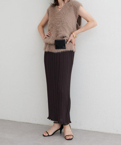 【LARUTA】百褶修身半身裙