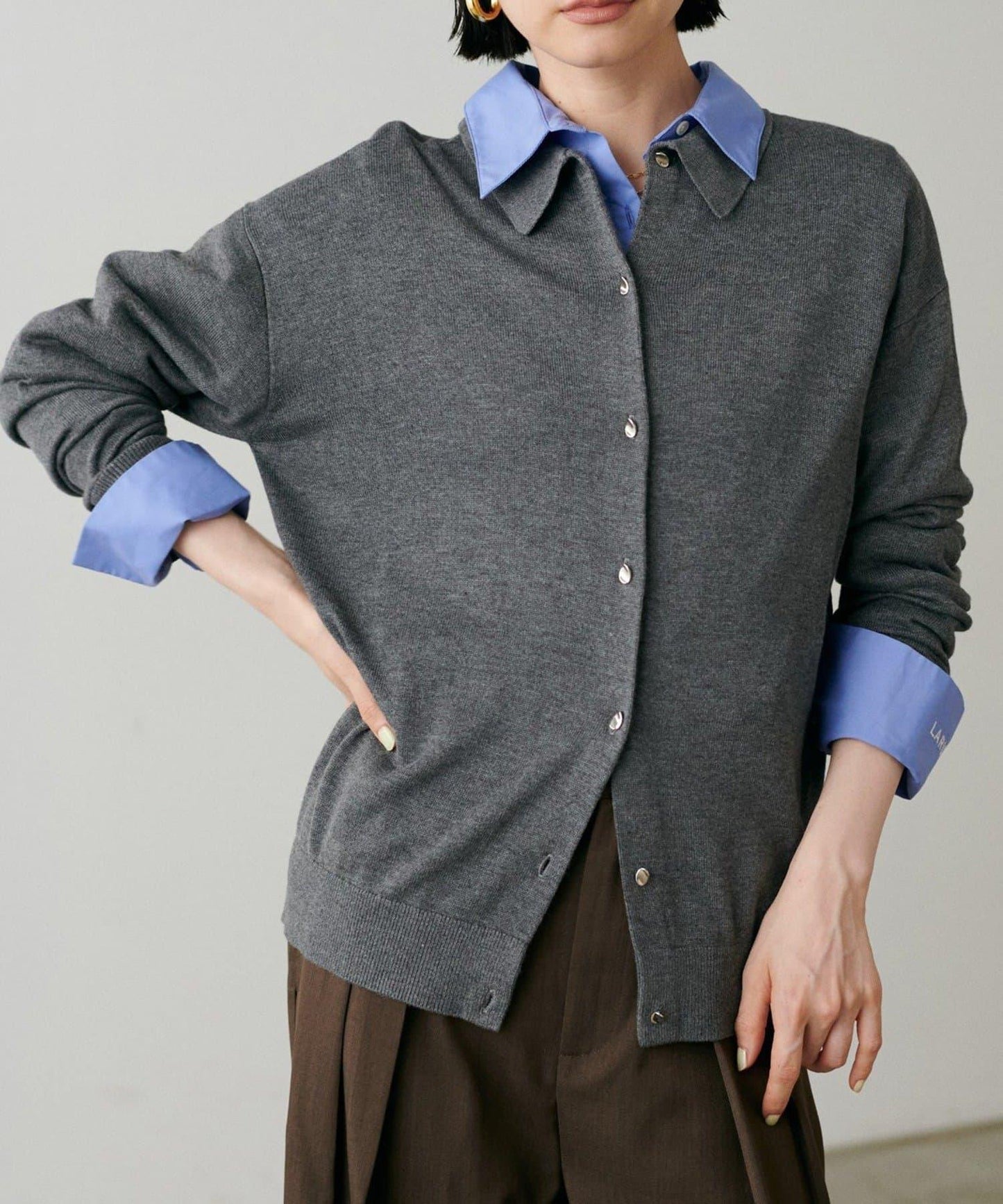 【LARUTA】垂墜感針織POLO衫