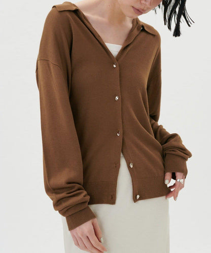 【LARUTA】垂墜感針織POLO衫