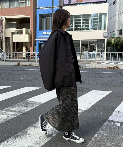 亮片粗花呢半身裙