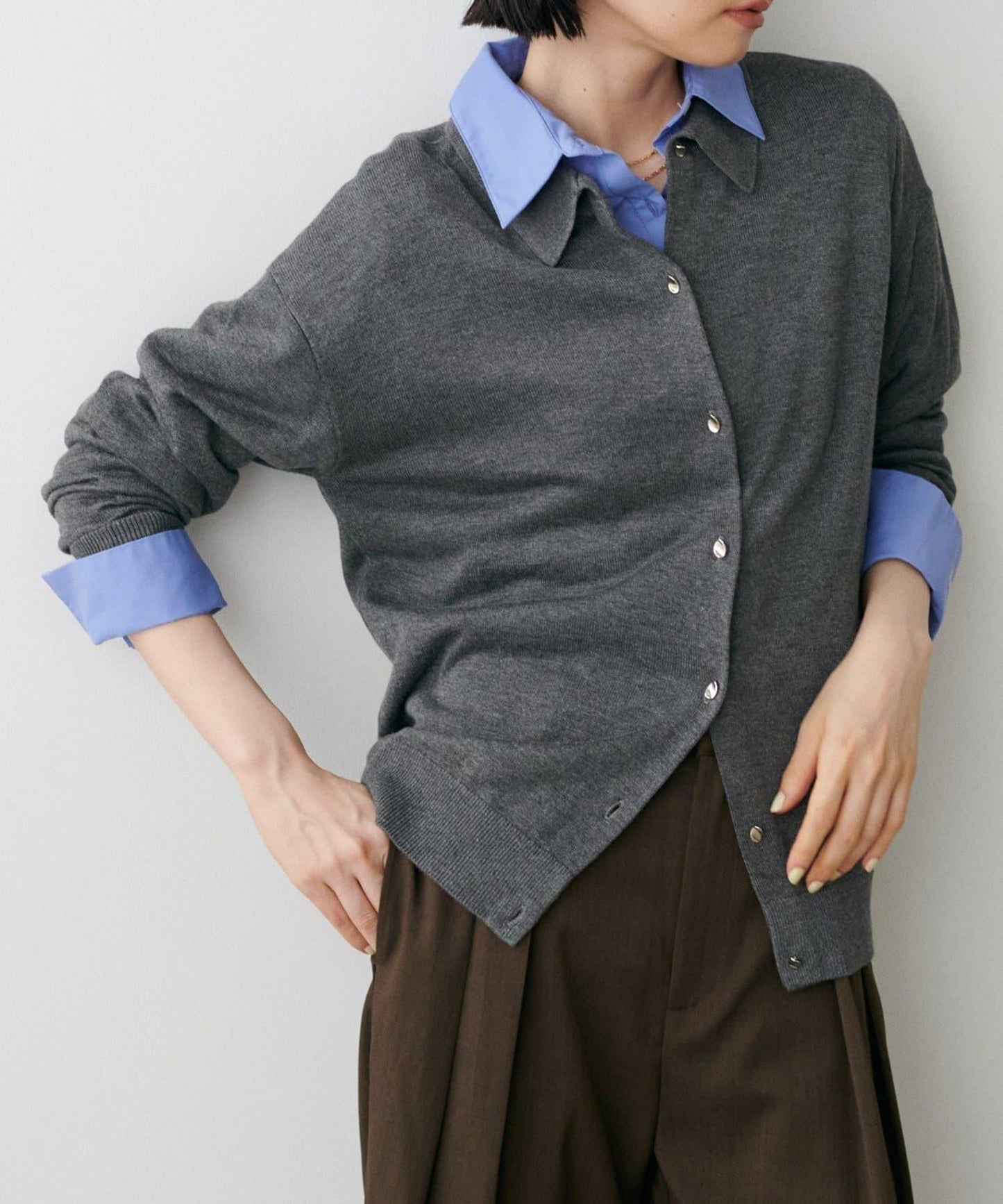 【LARUTA】垂墜感針織POLO衫