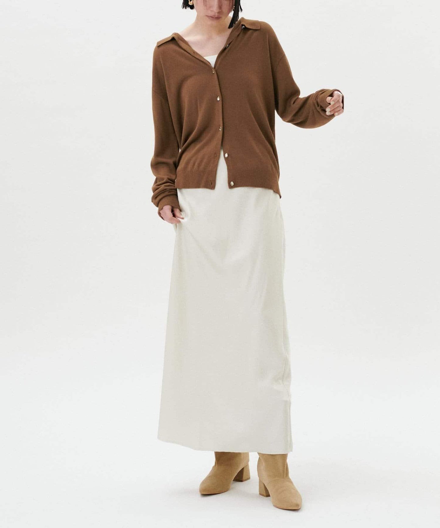 【LARUTA】垂墜感針織POLO衫