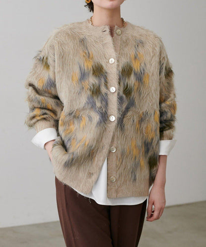 【LARUTA】寬幅PU混紡帶袖口套頭衫