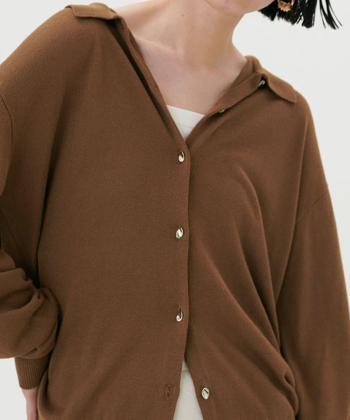 【LARUTA】垂墜感針織POLO衫