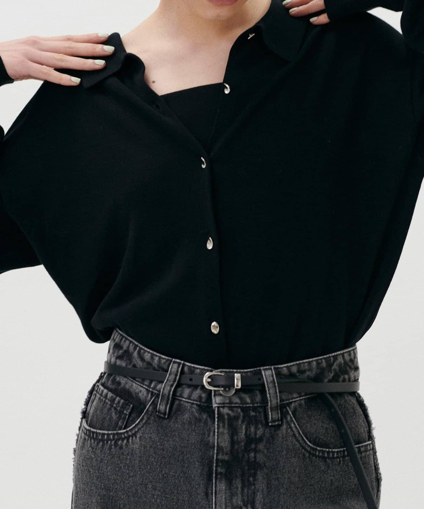 【LARUTA】垂墜感針織POLO衫