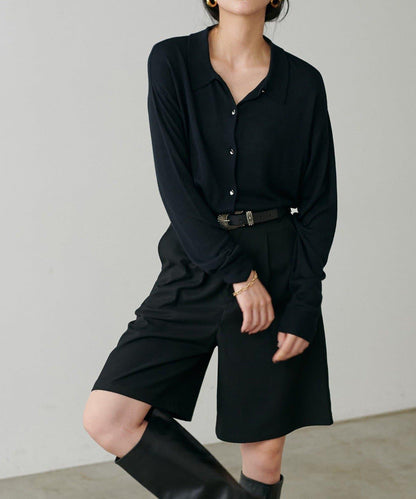 【LARUTA】垂墜感針織POLO衫