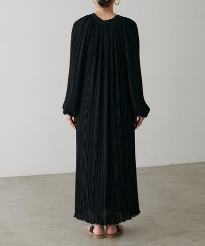 【LARUTA】百褶直筒連衣裙