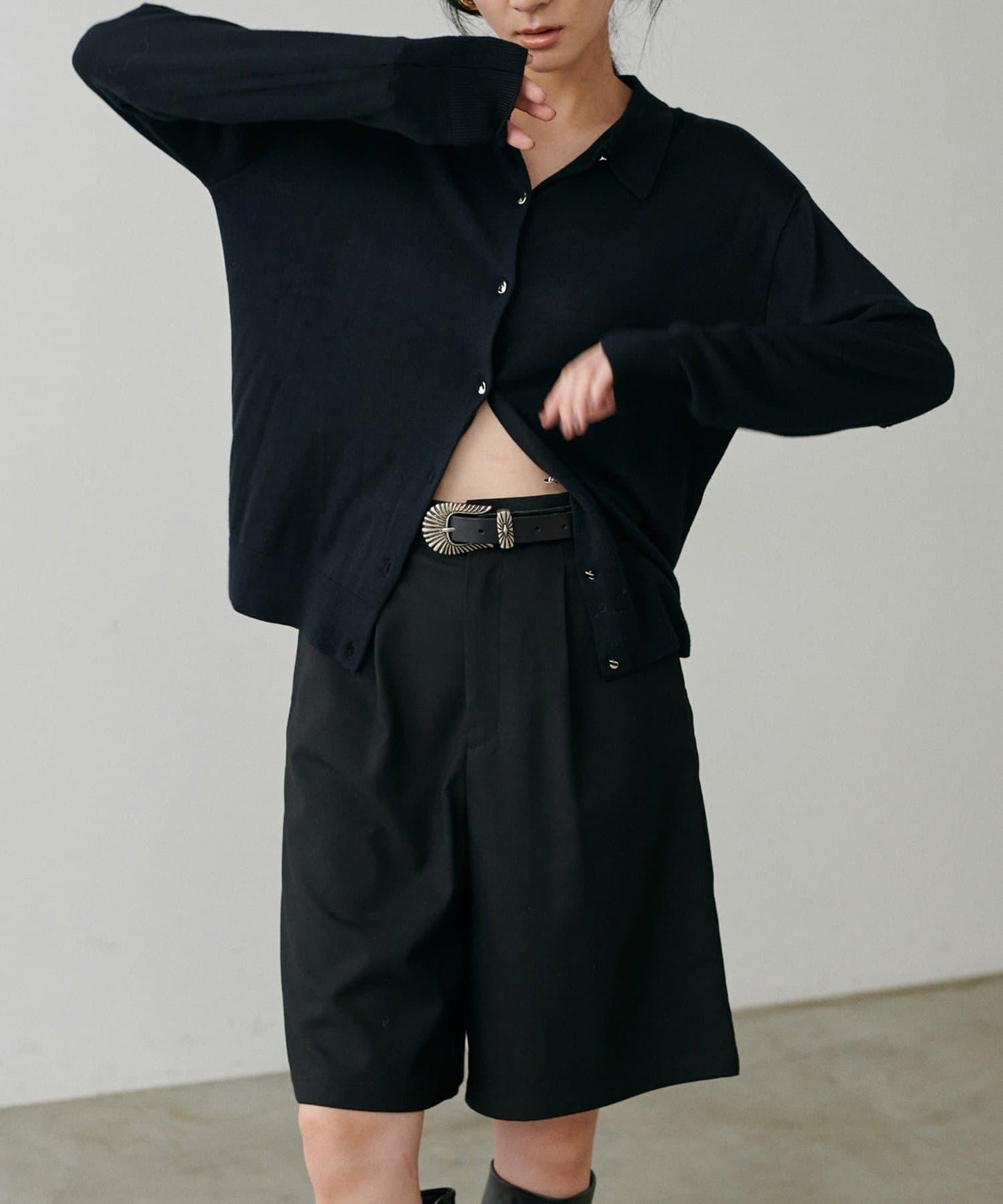 【LARUTA】垂墜感針織POLO衫