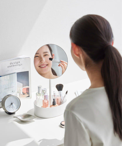 【tower タワー】可調節高度和角度帶收納功能的立式鏡
