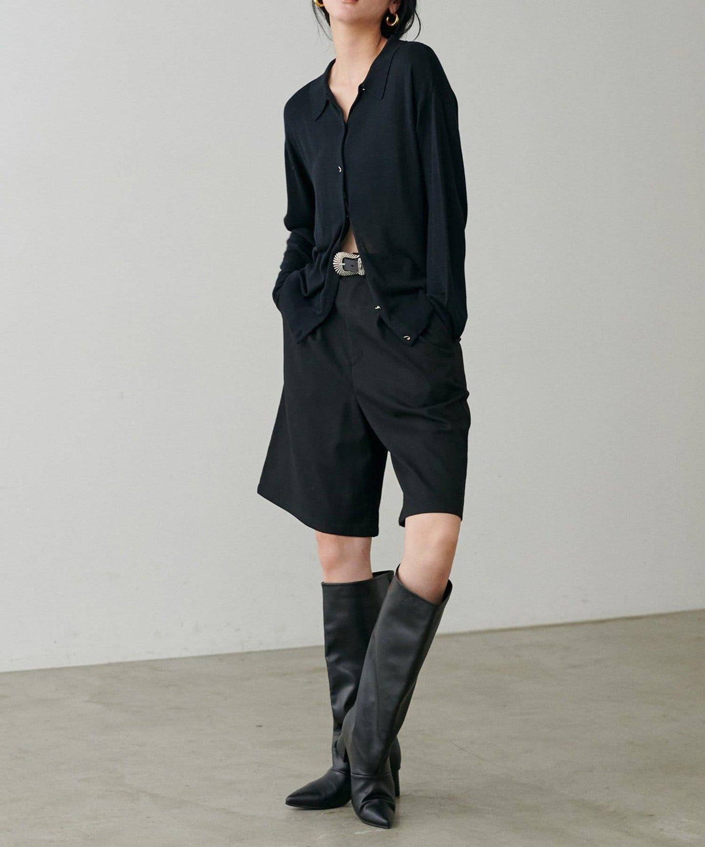 【LARUTA】垂墜感針織POLO衫