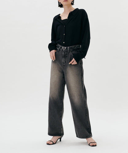 【LARUTA】垂墜感針織POLO衫