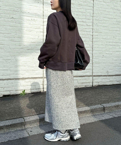 亮片粗花呢半身裙