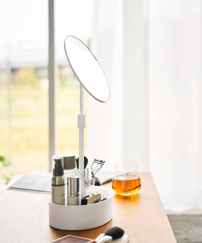 【tower タワー】可調節高度和角度帶收納功能的立式鏡