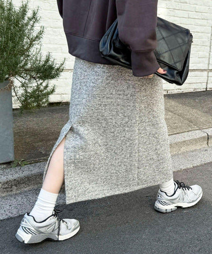 亮片粗花呢半身裙