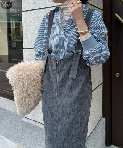 天鵝絨吊帶連衣裙