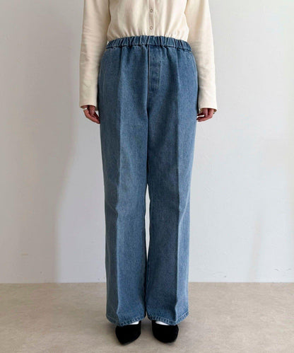 喇叭牛仔休閒褲