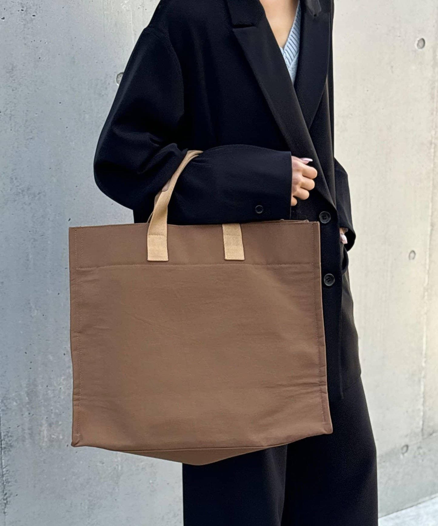 【2way/防潑水處理】尼龍托特包