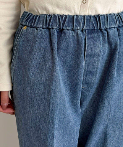 喇叭牛仔休閒褲
