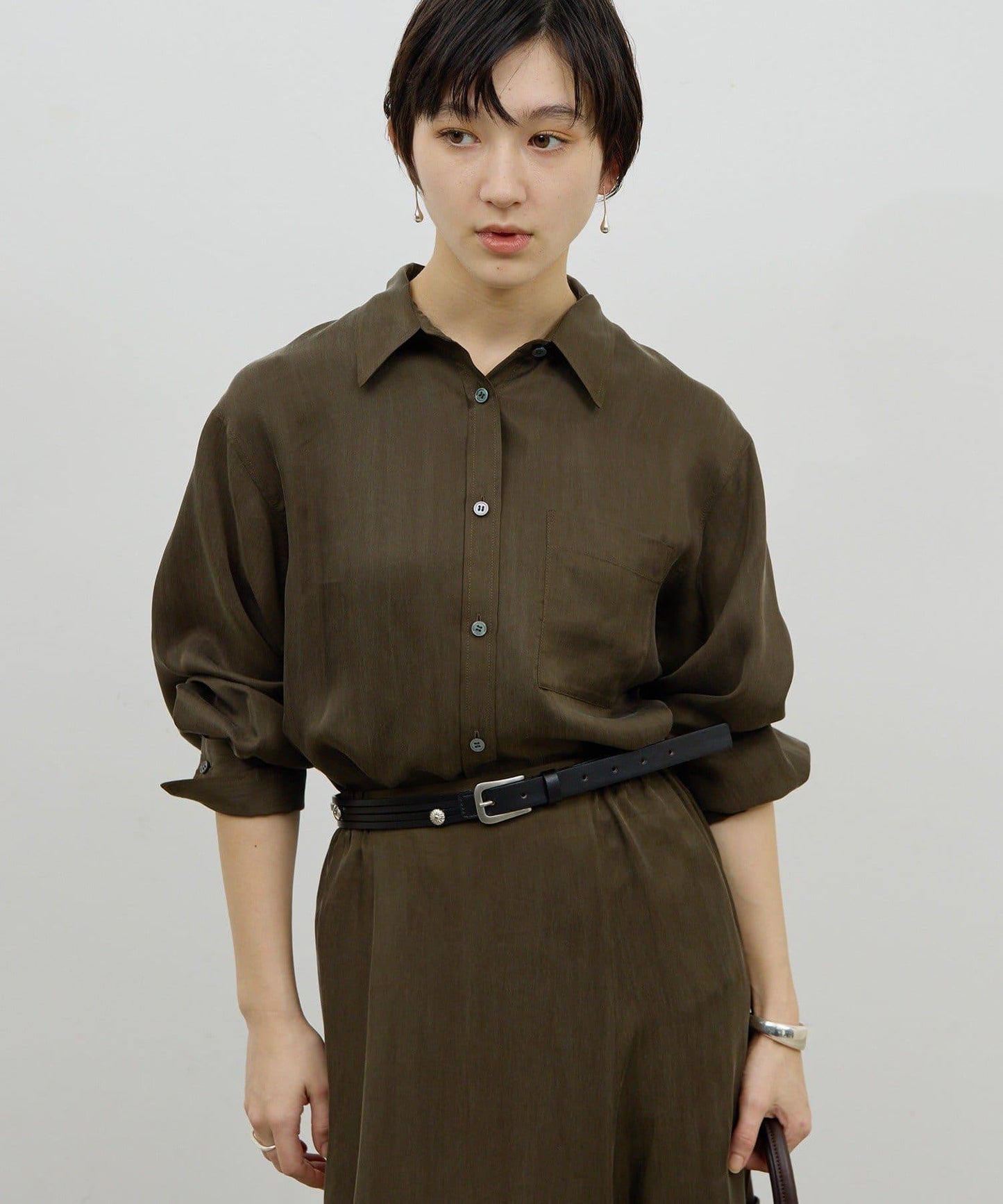 【可成套搭配】【兩種穿法】醋酸纖維襯衫