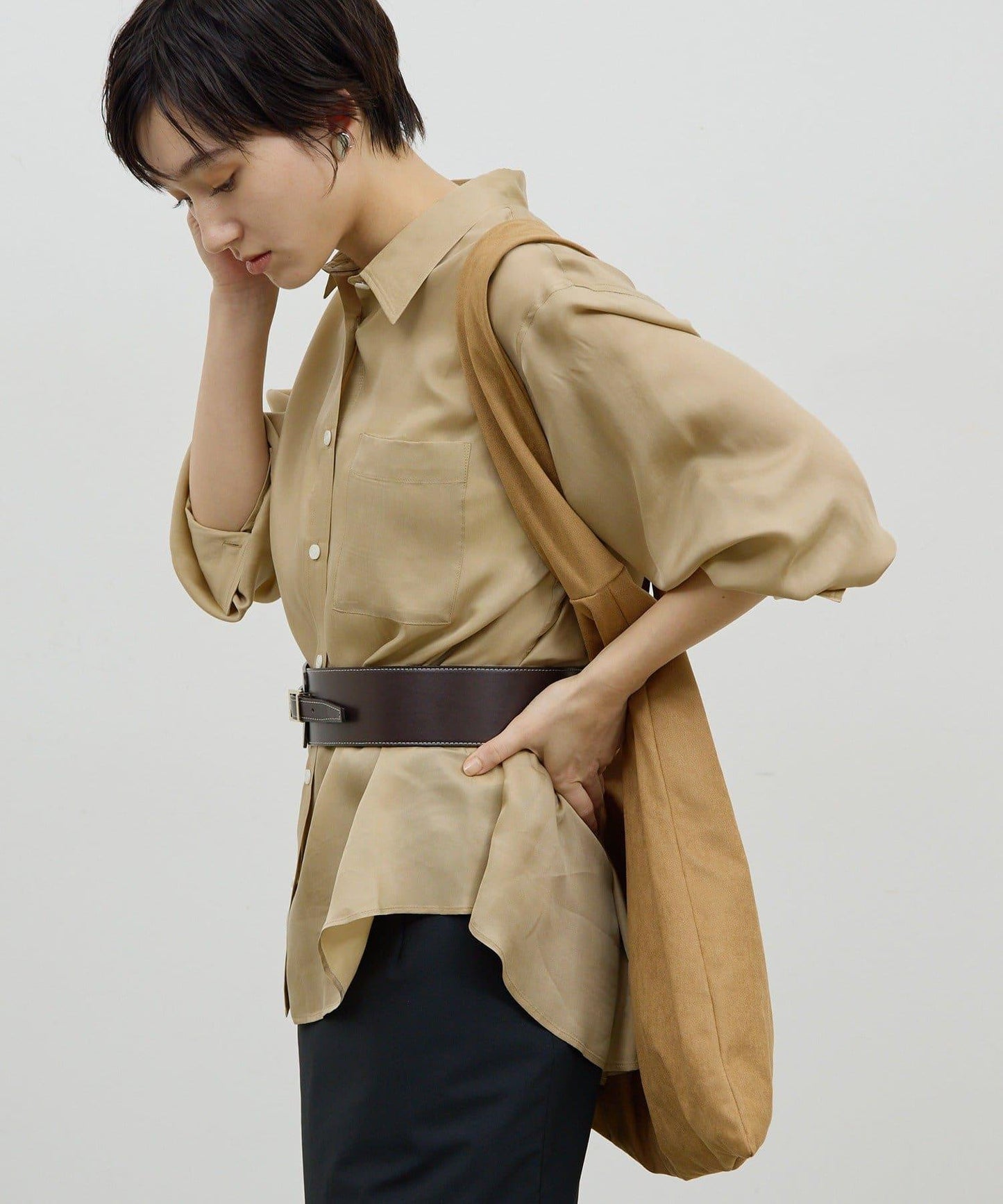 【可成套搭配】【兩種穿法】醋酸纖維襯衫