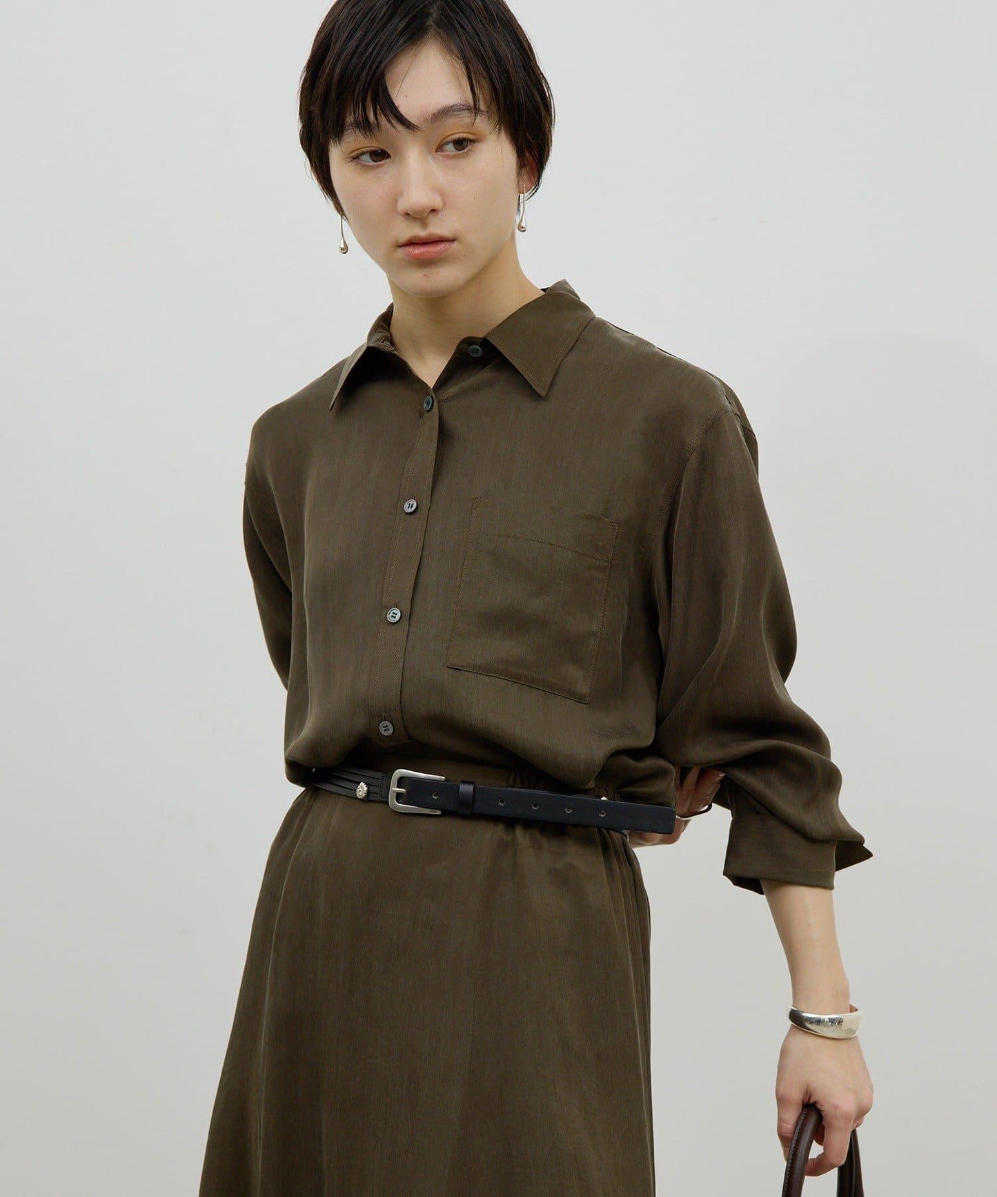 【可成套搭配】【兩種穿法】醋酸纖維襯衫