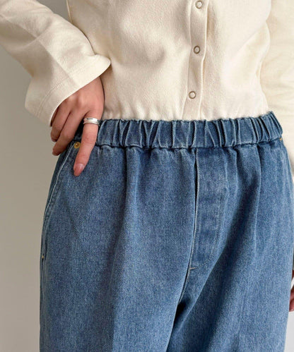 喇叭牛仔休閒褲