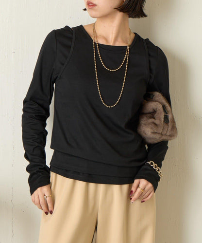 【非常適合疊穿 ぴらこ企畫 】背心疊穿款針織衫