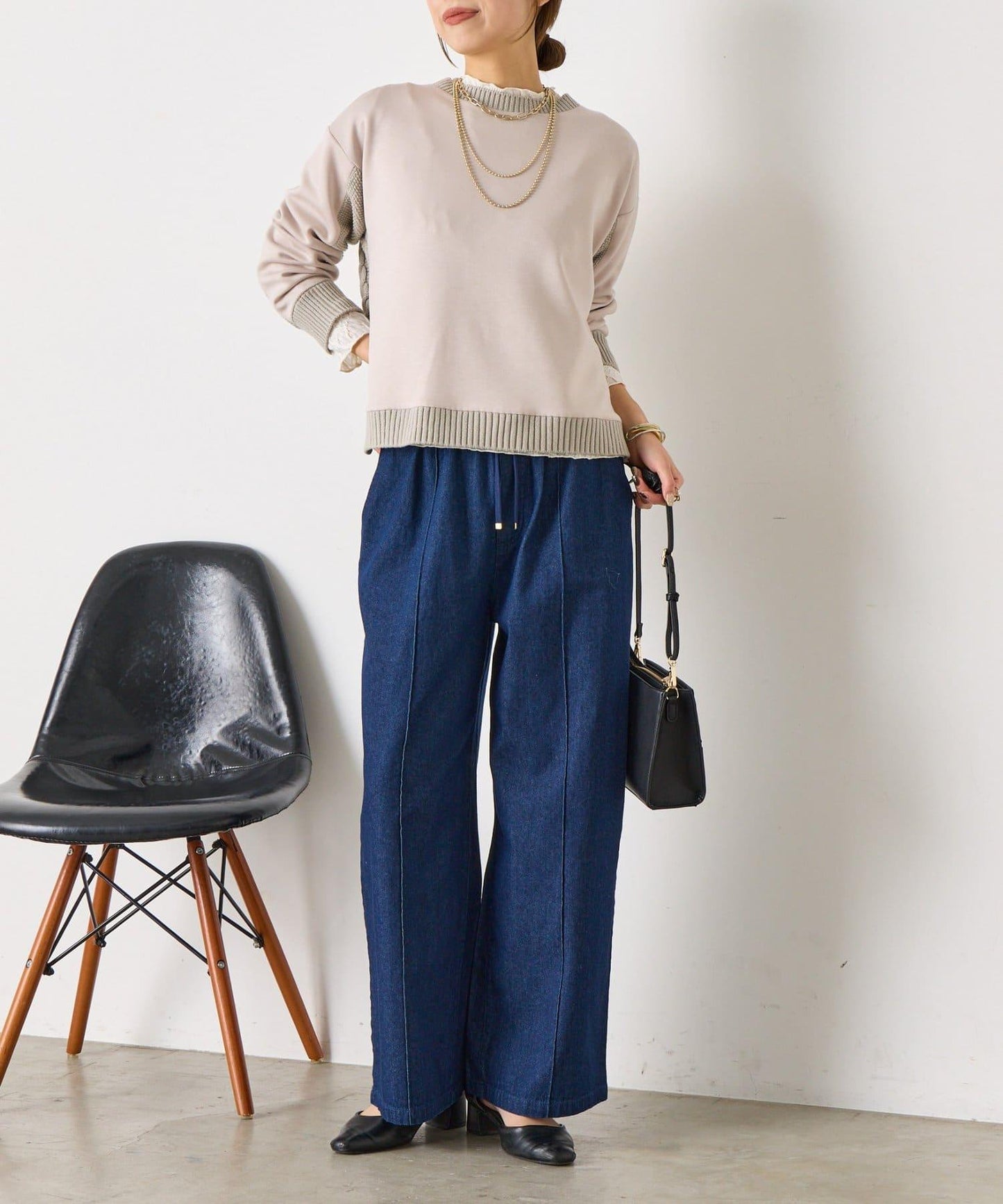 麻花針織套頭衫