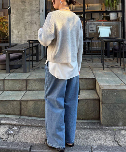 單排金色紐扣開衫