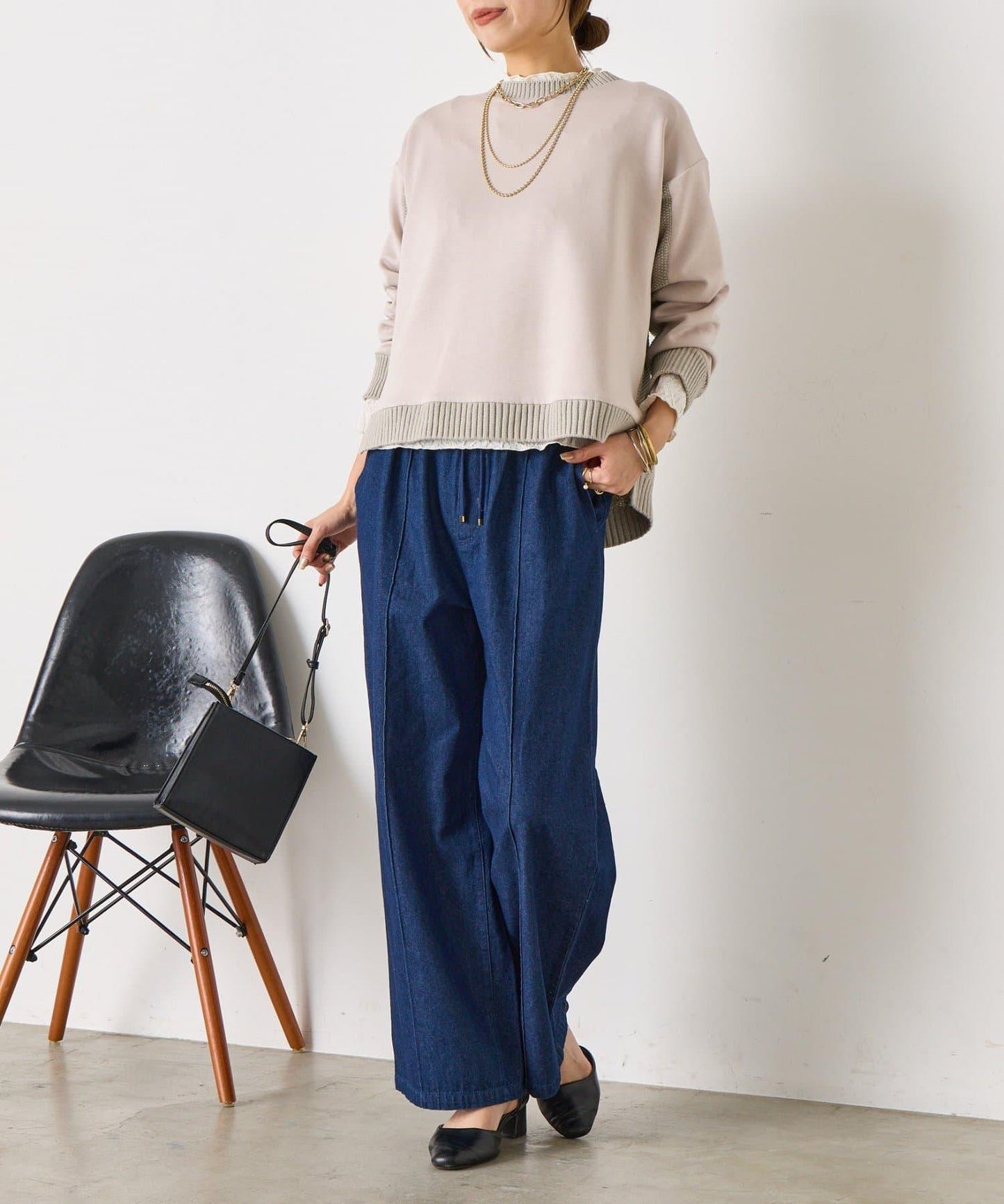 麻花針織套頭衫